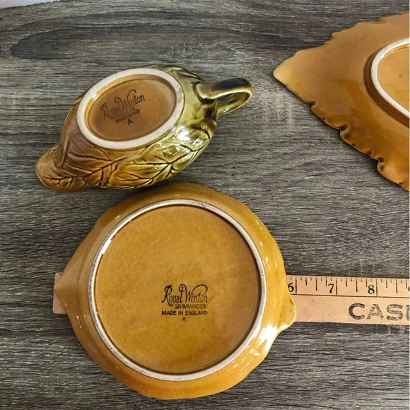 Vtg Royal Winton  Leaf Serving Dishes - Picture 10 of 11